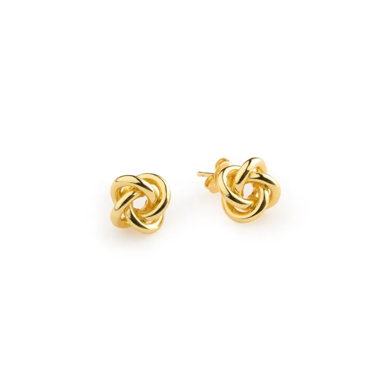 Edith___Mini_Knot_Stud_Earrings___Gold_________________