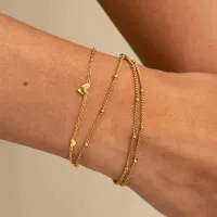 Sarah___3_Small_Hearts_Bracelet_Stainless_Steel