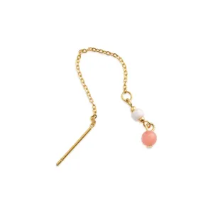 Ada___Coral_Bead_Chain_Earrings___Gold_________________