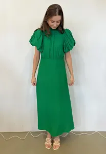 Alicia_Puff_Short_Sleeve_Open_Back_Midi_Dress_