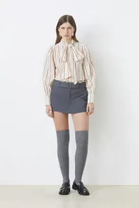 LIPS_bow_striped_blouse