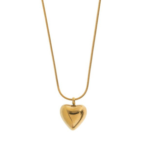 Lovisa___Heart_Necklace_Stainless_Steel___Gold_________