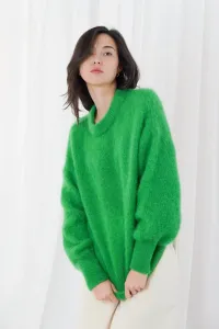 MOANA_green_long_sleeve_round_neck_sweater_