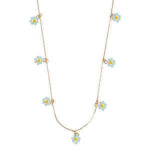 Small_Flower_Bead_Necklace___Blue______________________