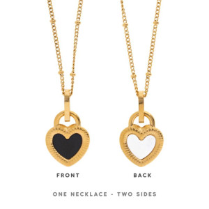 Tyra___Heart_Necklace_with_Enamel_Stainless_Steel______